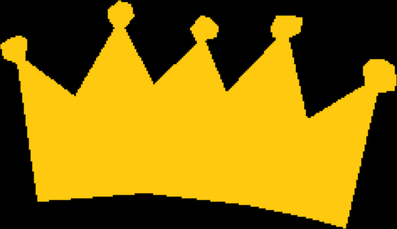 A Yellow Crown With Pointy Edges