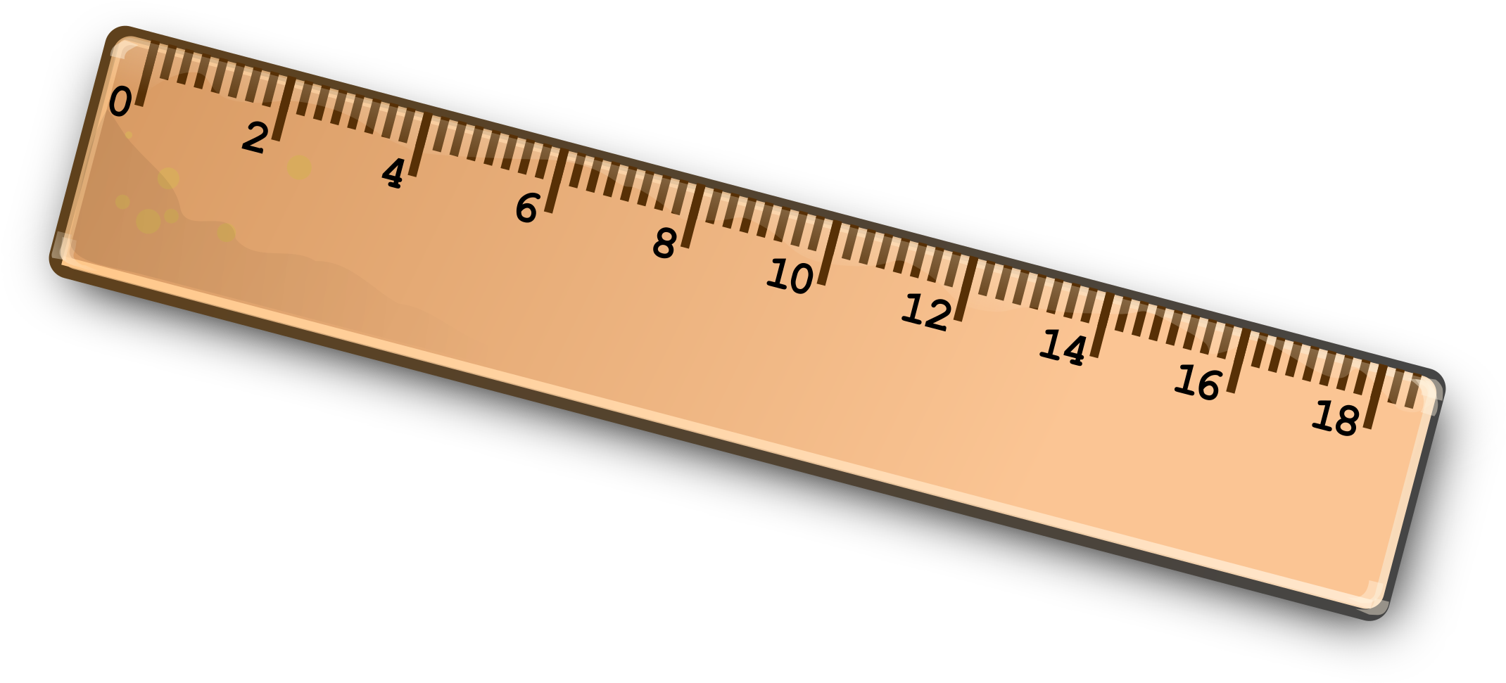 A Ruler With Numbers And A Black Background