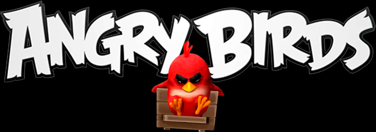Angry Birds Logo With Red Bird