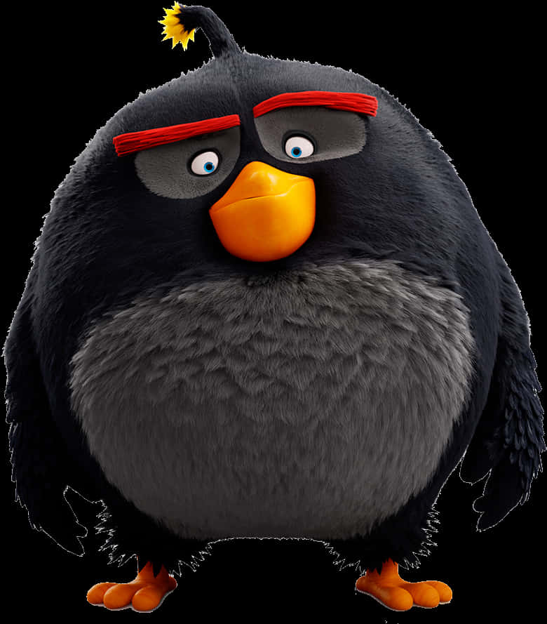 Angry Birds Wiki - Black Bomb Angry Bird, Hd Png Download