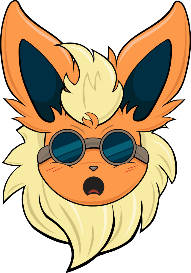 Cartoon Animal With Glasses And A Black Background