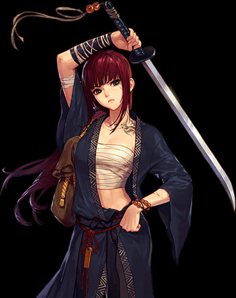 Anime Girl With Sword