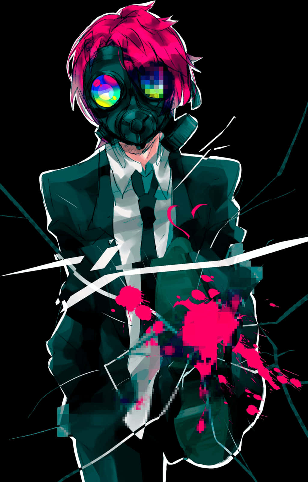 Anime Guy Wallpaper Wp4402210 - Anime Boys With Mask, Hd Png Download