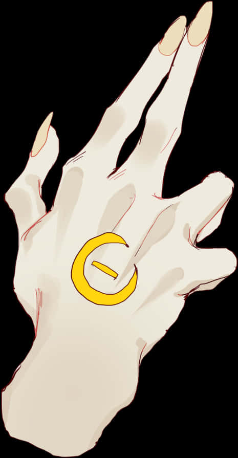 Anime Hand With A Mark