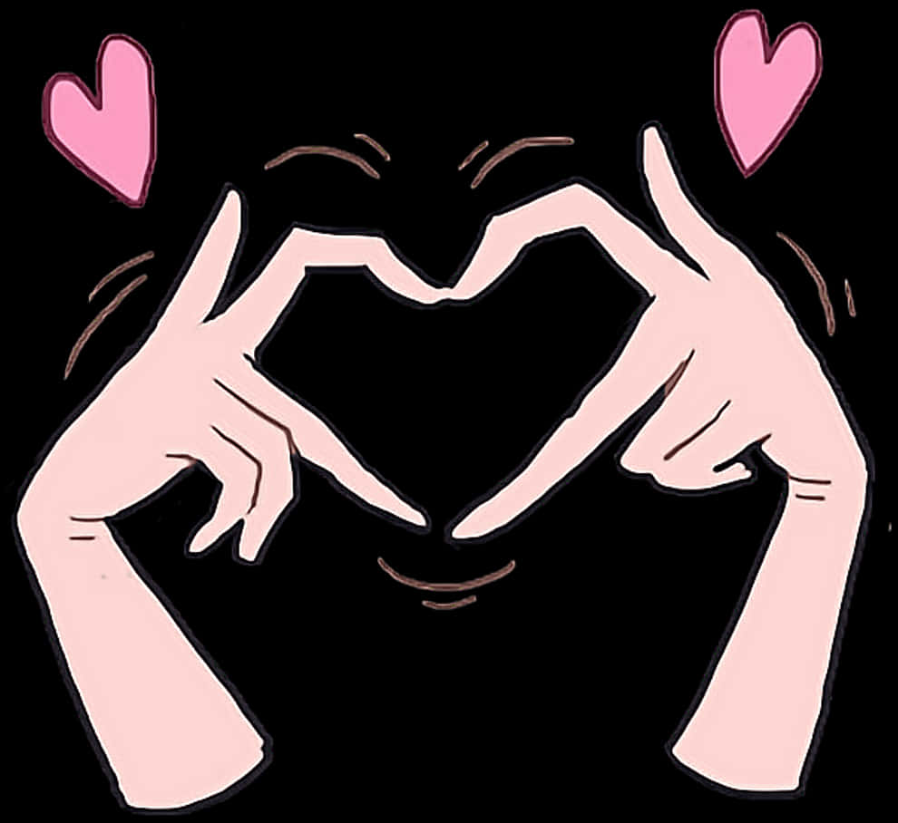Anime Hand Heart Sign