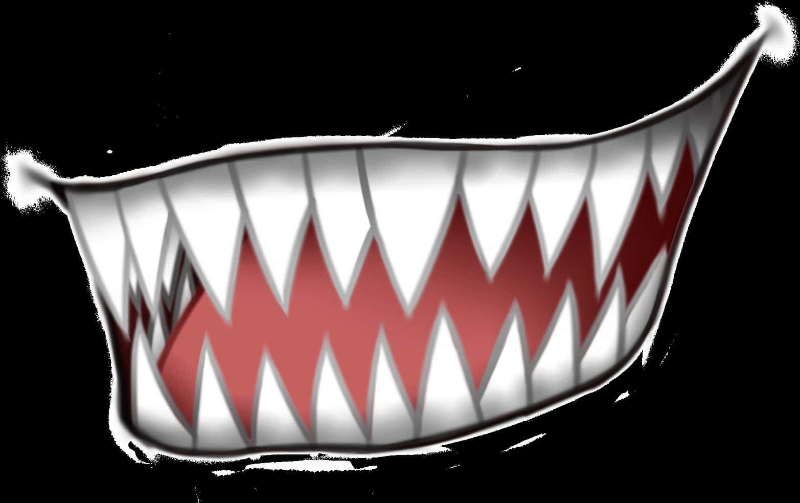 Anime Mouth With Shark Teeth