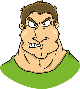 A Cartoon Of A Man With A Green Shirt