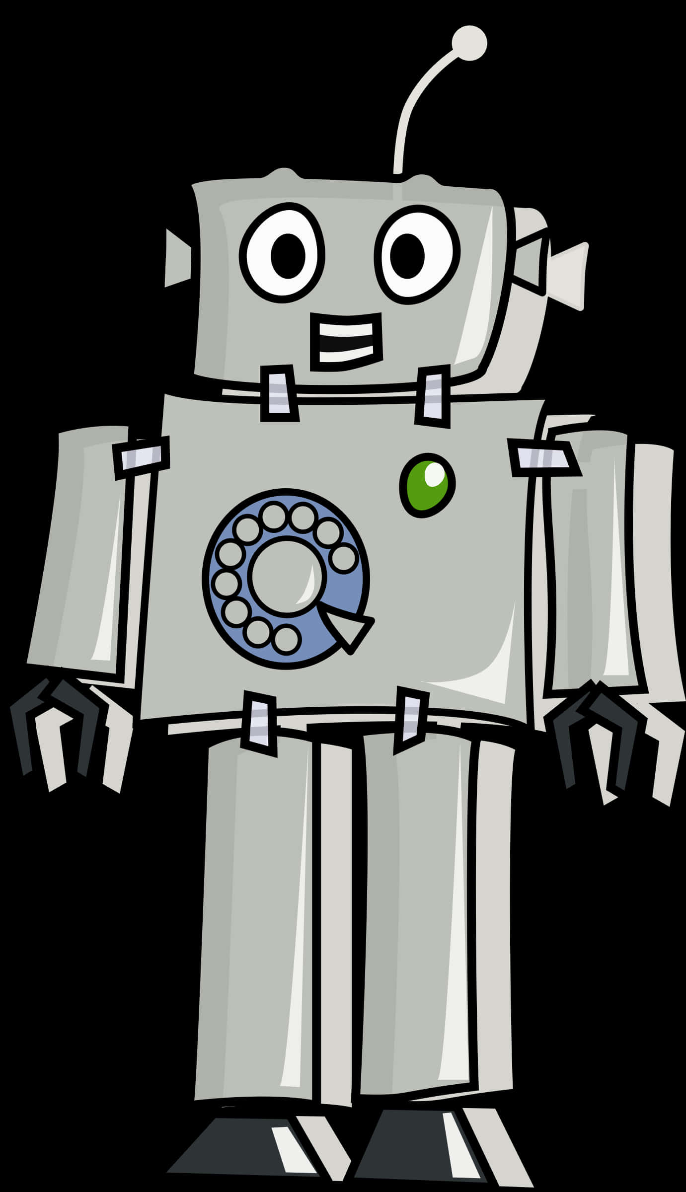 A Cartoon Of A Robot