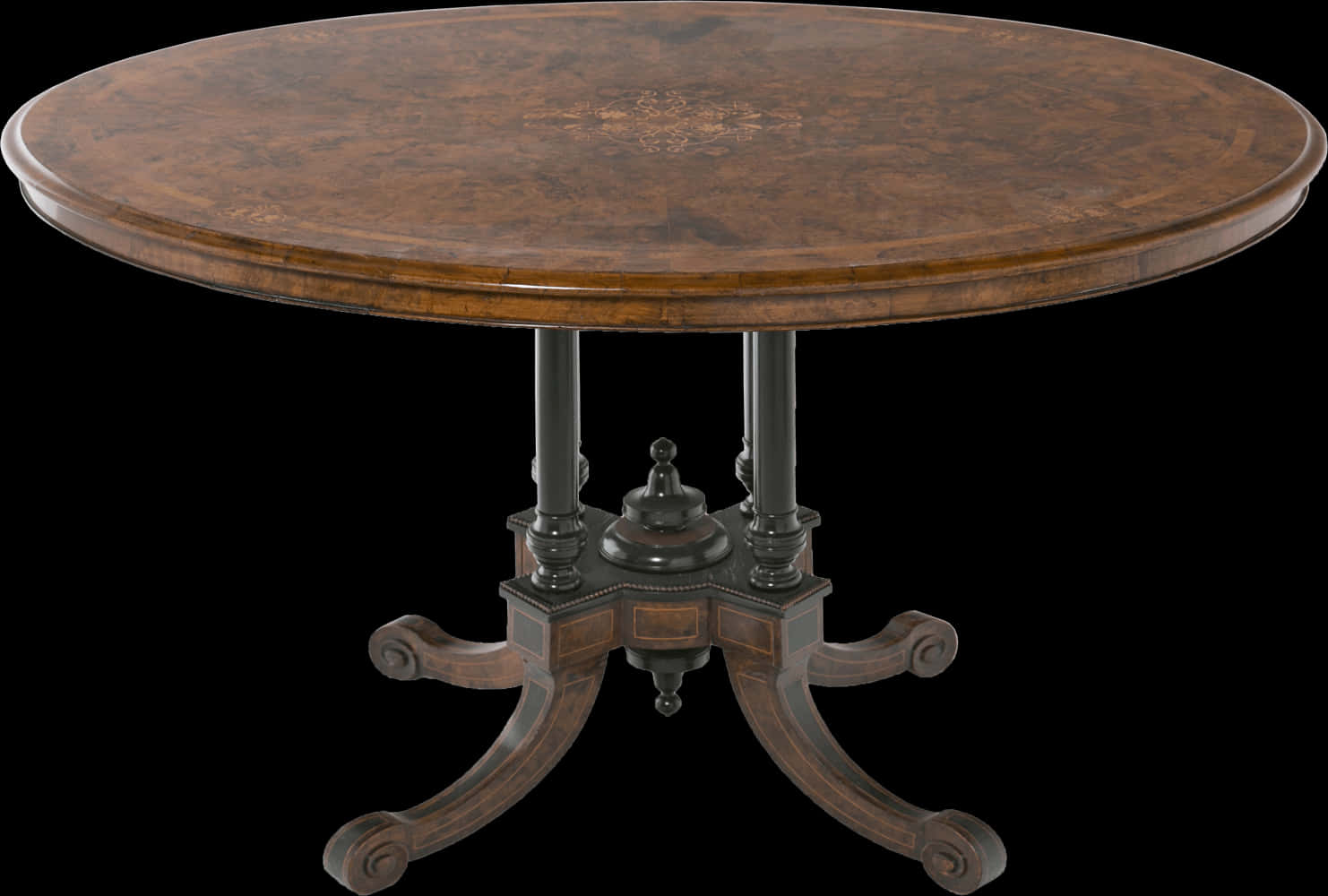 Antique Circular Wooden Table