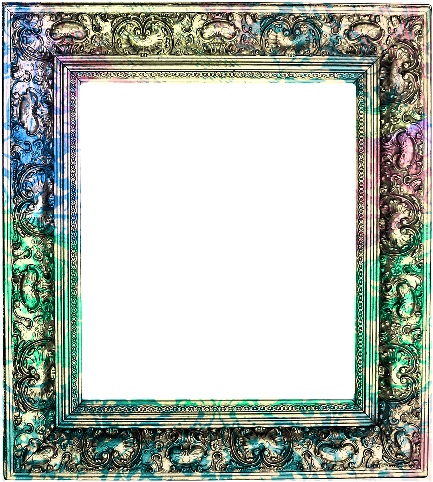 A Picture Frame With A Black Screen