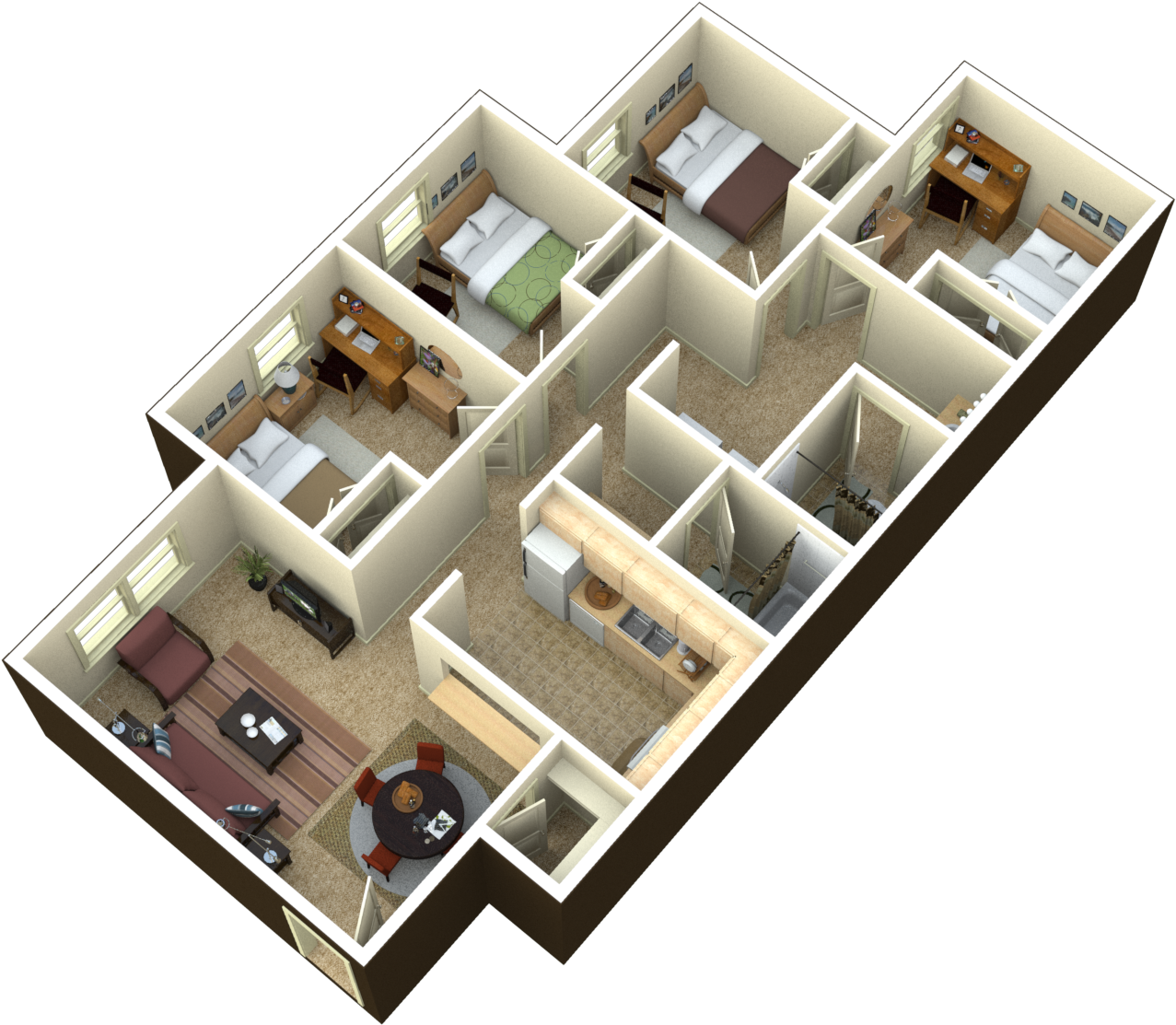 A Floor Plan Of A House