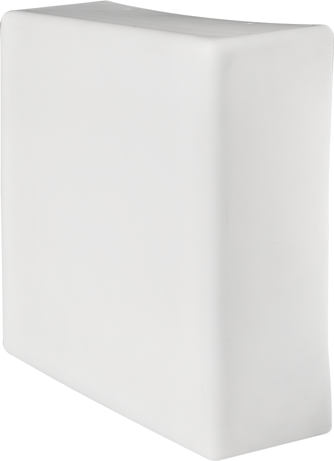 A White Rectangular Object With A Black Background