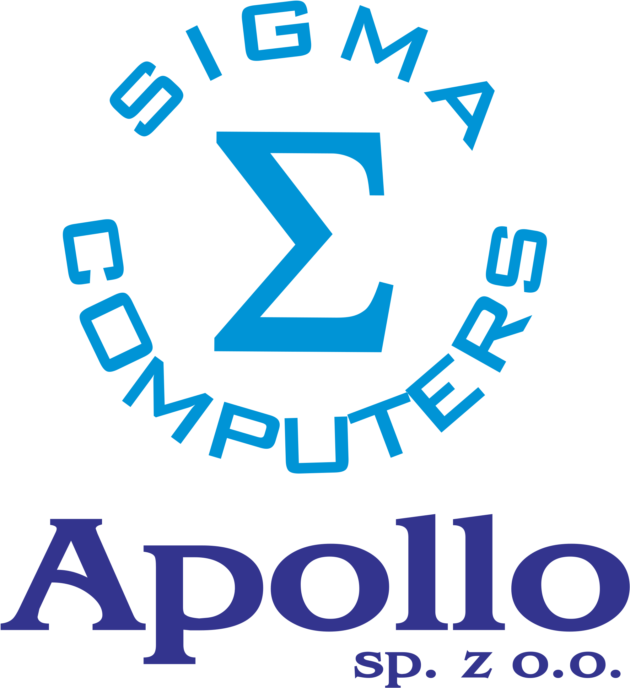 A Blue And Purple Logo