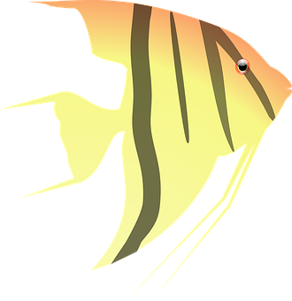 A Yellow And Black Striped Fish