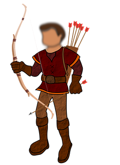 A Person Holding A Bow And Arrow