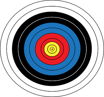 A Colorful Target With Multiple Circles
