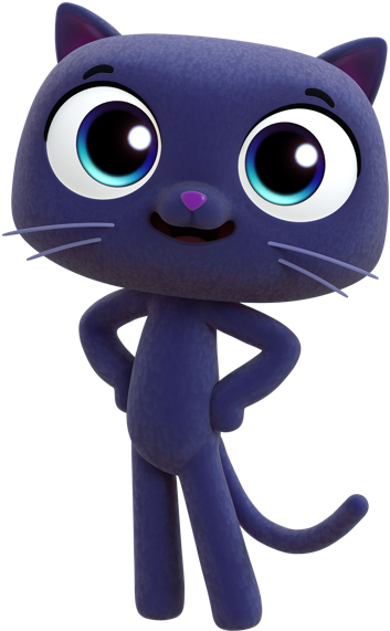 A Cartoon Character With Big Eyes