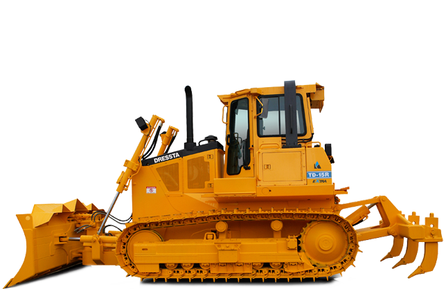 A Yellow Bulldozer With A Black Background