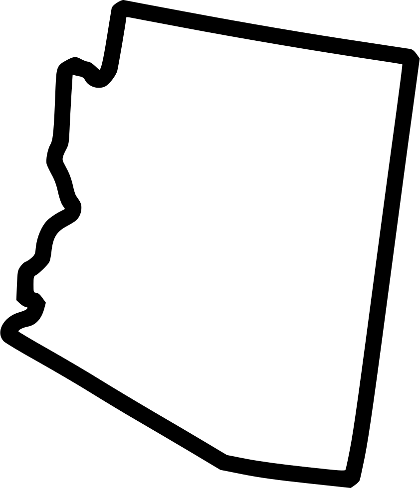 A Black Outline Of A State