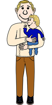A Man Holding A Baby