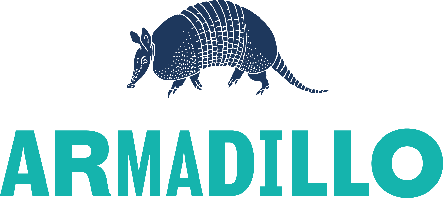 A Blue Armadillo With Text