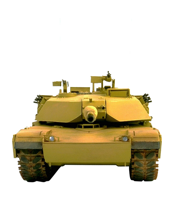 A Yellow Tank With Black Background