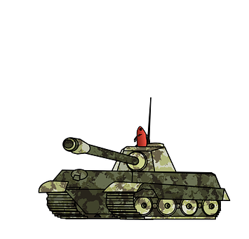 A Cartoon Of A Tank