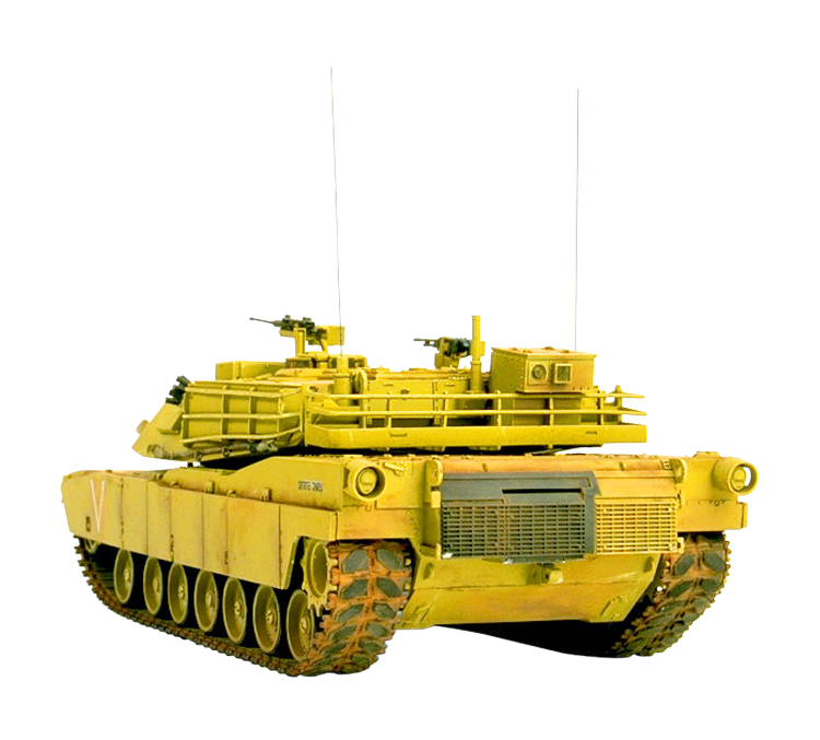 A Yellow Tank With A Black Background