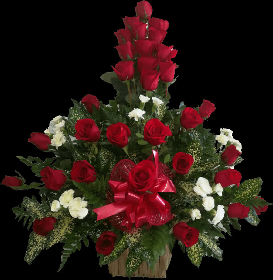 Arreglos Florales Con Rosas Rojas, Hd Png Download