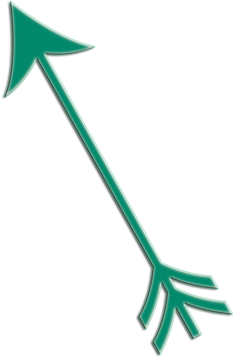 A Green Arrow With A Black Background