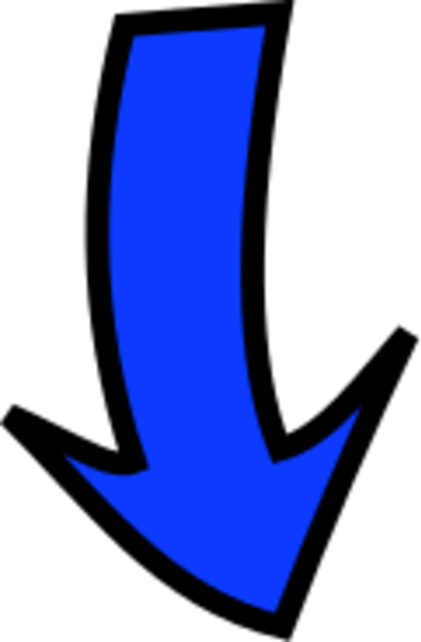 A Blue Arrow Pointing Down