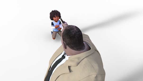 A Man Holding A Child