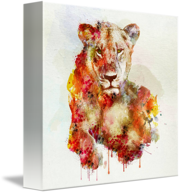 A Painting Of A Lion