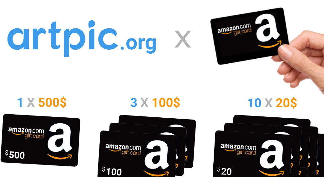 Artpic Amazon Gift Cards Giveaway - Gift Card, Hd Png Download