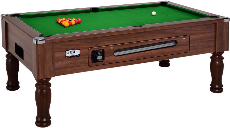 Ascot Coin Operated Pool Table - Billiard Table, Hd Png Download
