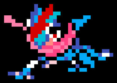 Ash Greninja Pixel Art, Hd Png Download