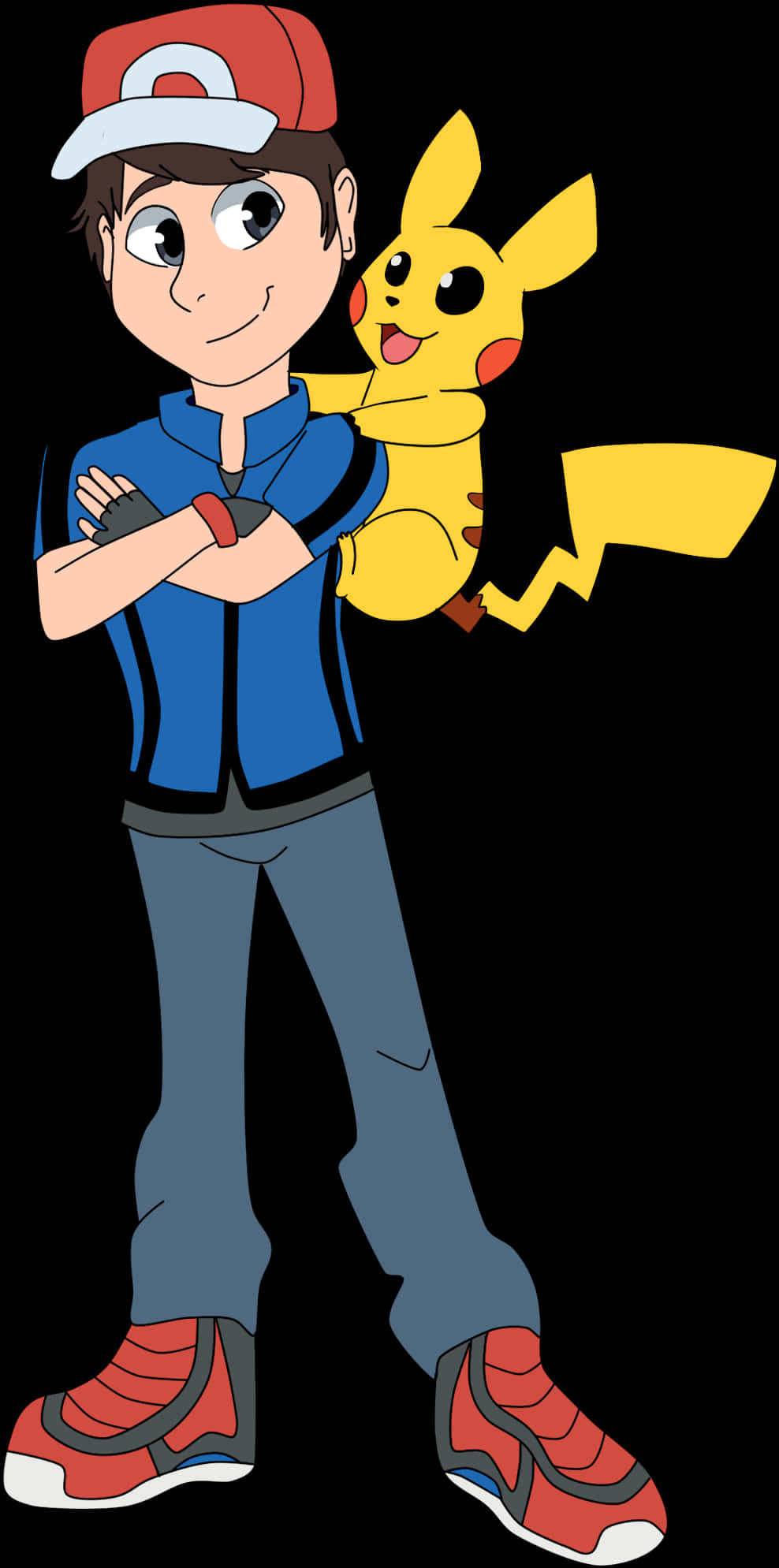 Ash Ketchum And Pikachu Cartoon Version