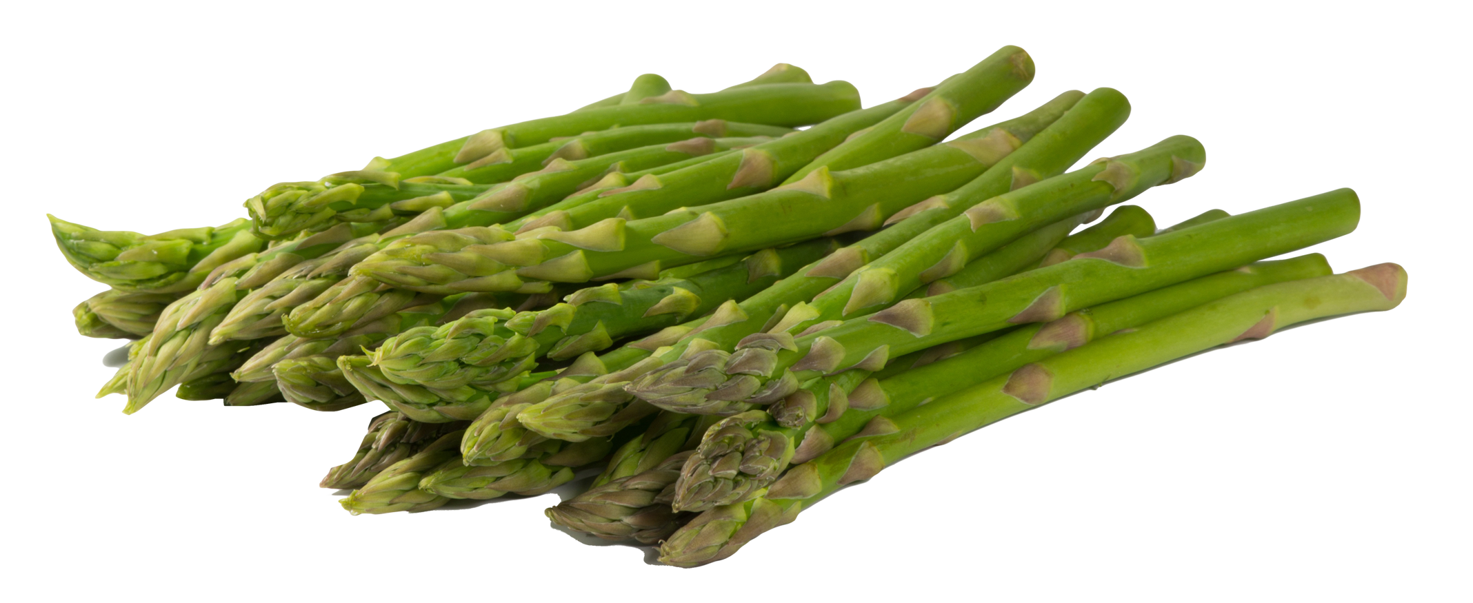 A Bunch Of Asparagus On A Black Background