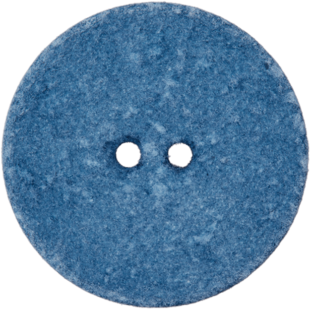 A Blue Button With Two Holes