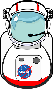 A Cartoon Of A Astronaut