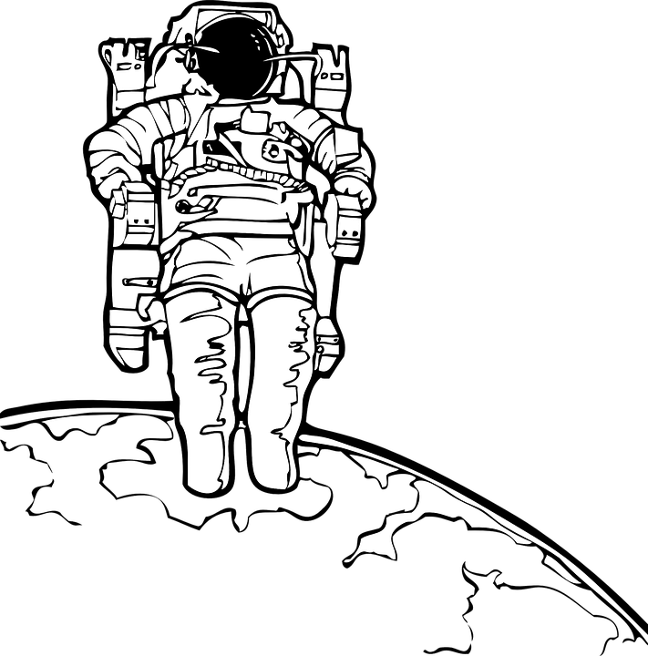 A Astronaut Standing On The Earth