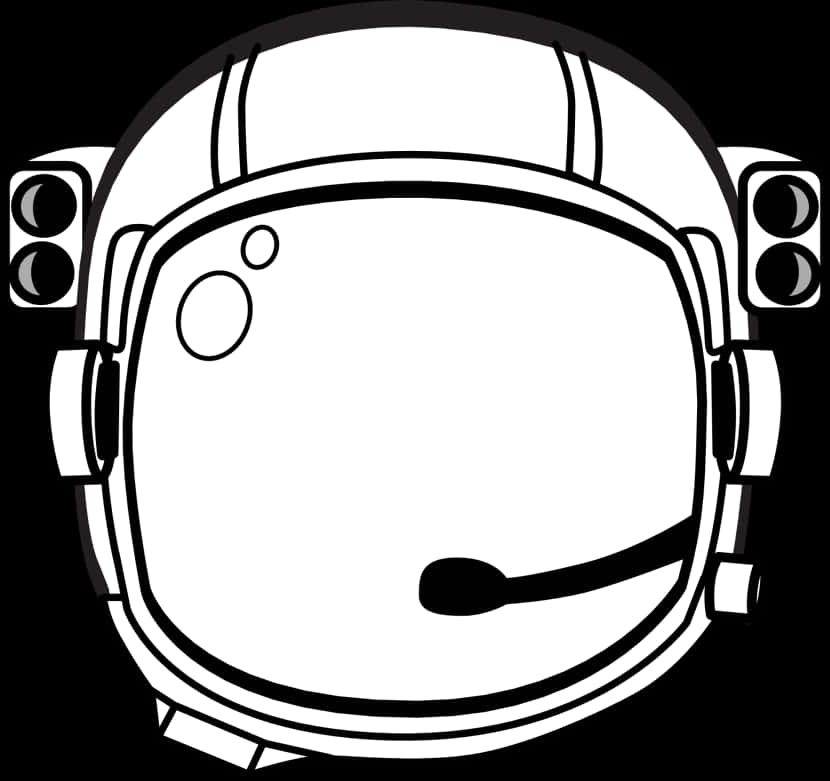A Helmet With A Microphone