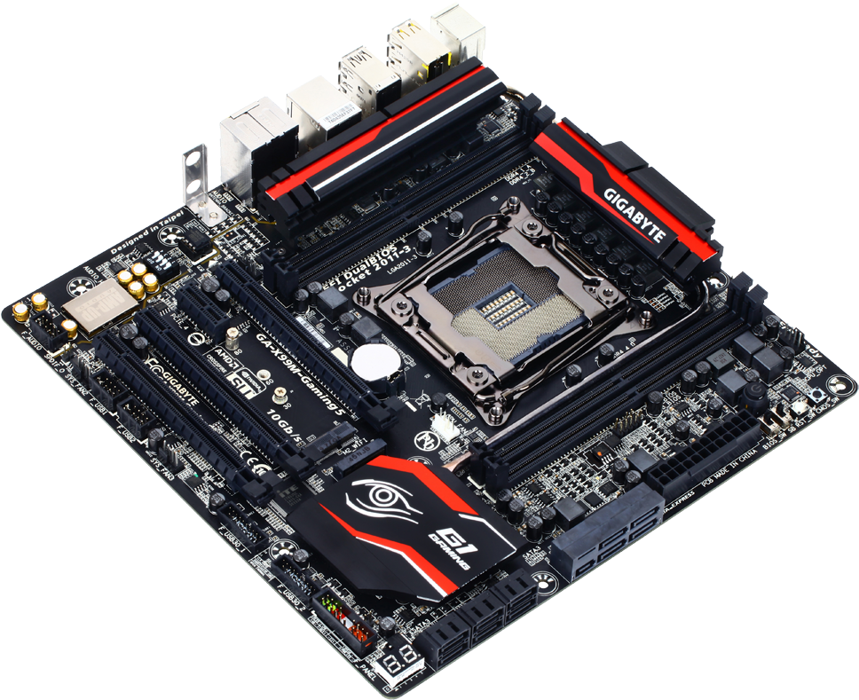 A Computer Motherboard With Many Slots
