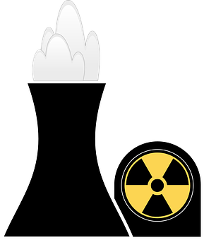A Black And White Nuclear Plant