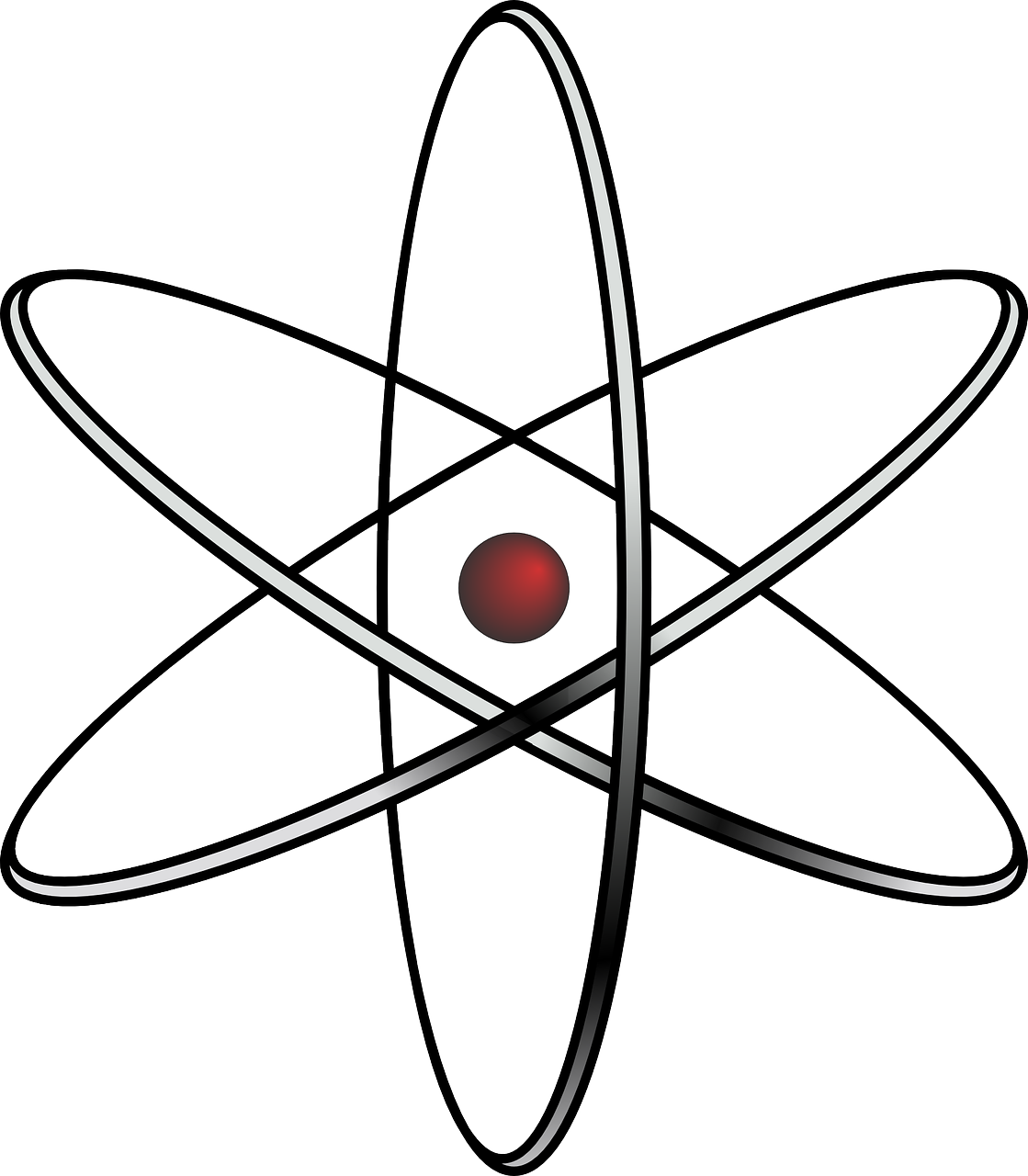 A Red Ball In The Middle Of A Black Background
