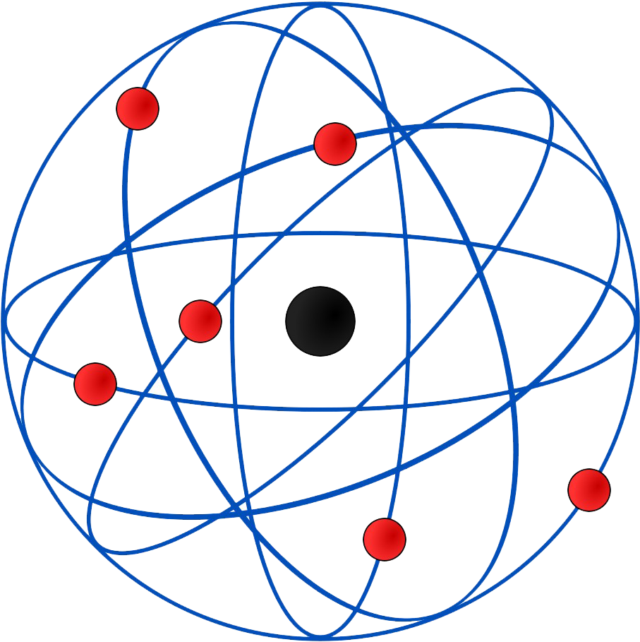 A Blue And Red Sphere With Lines And Dots