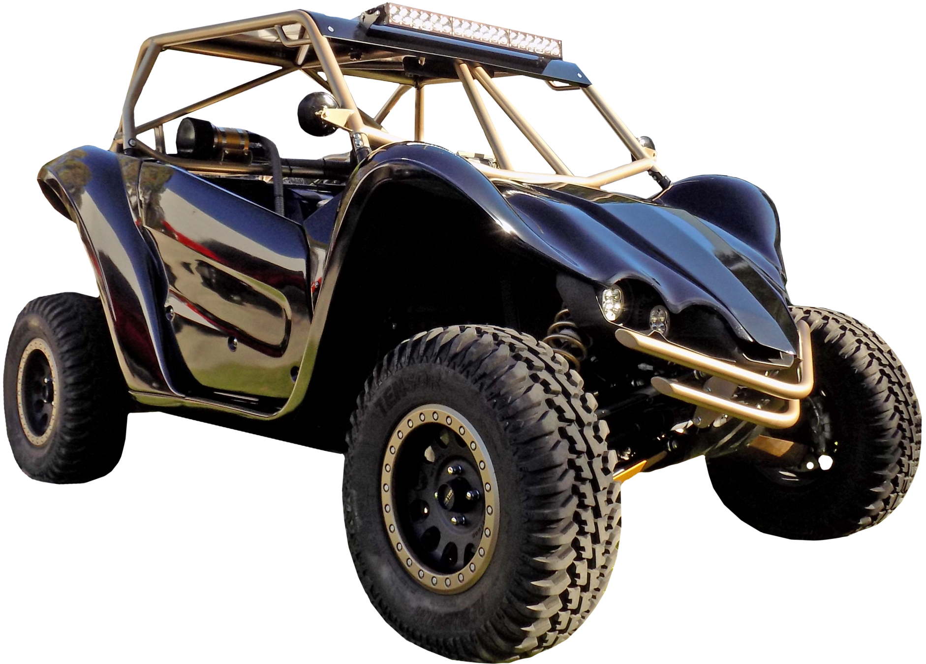 A Black And Gold Buggy