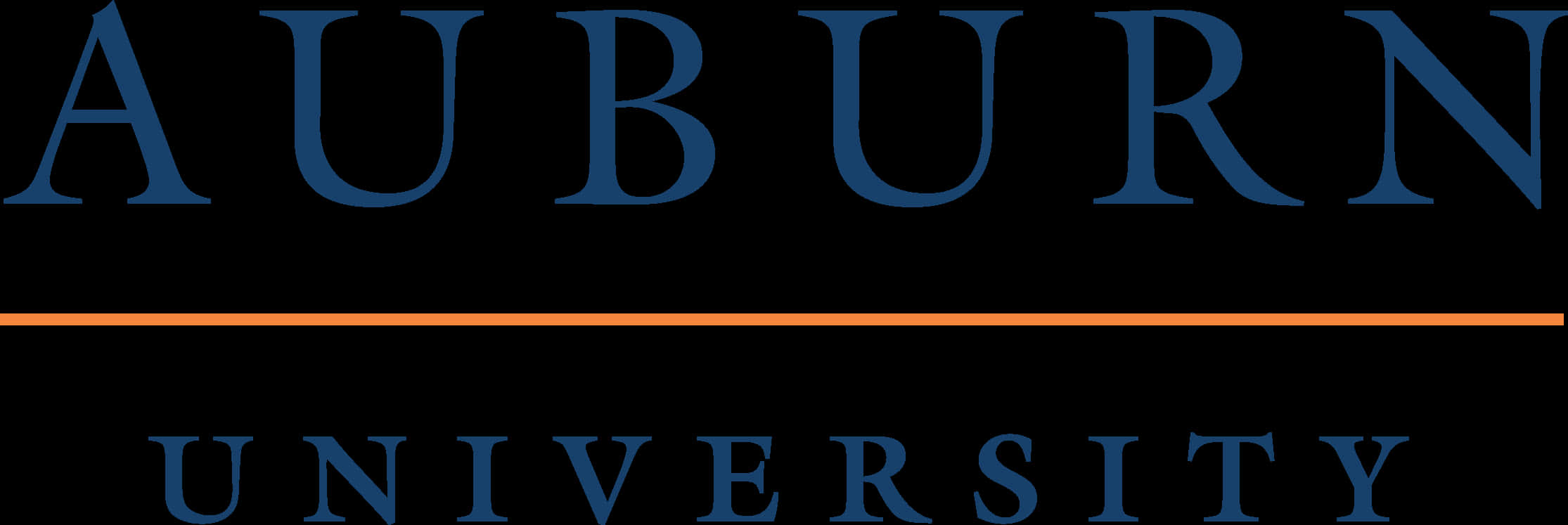 Simple Text Auburn Logo