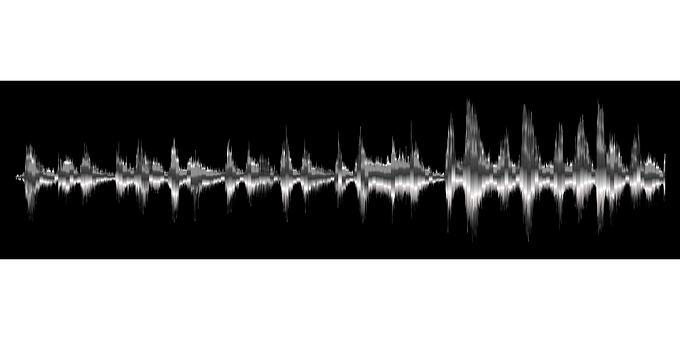 A Sound Wave On A Black Background