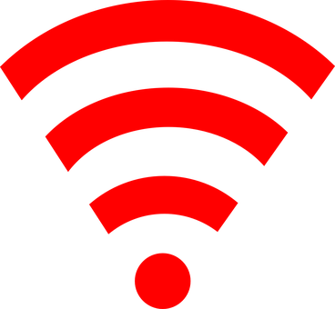 A Wifi Symbol With A Black Background